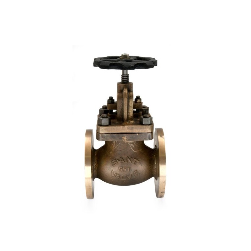 Sant Bronze Globe Steam Stop Valve  Flanged T-F