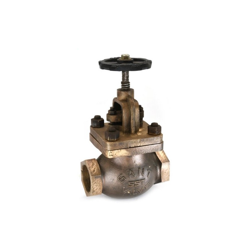 Sant Bronze Globe Steam Stop Valve Screwed