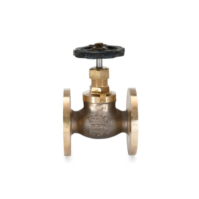 Sant Bronze Globe Steam Stop Valve Flanged  T-F