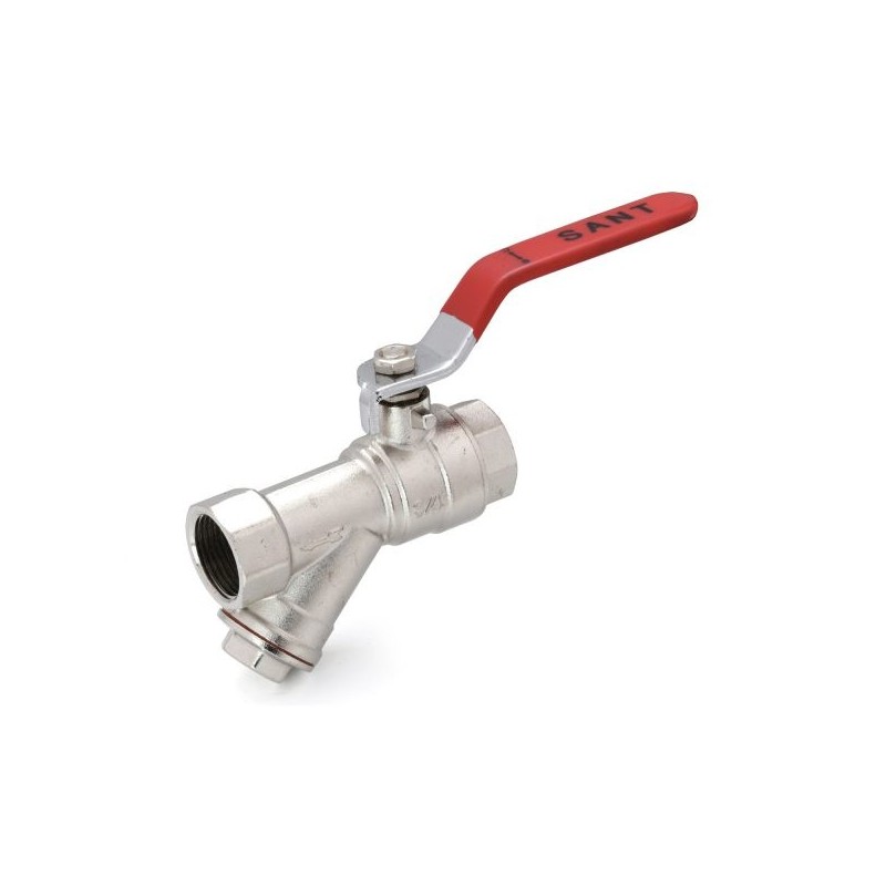 Sant Forged Brass Ball Valve With Y Strainer