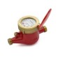 Sant Brass Water Meter - Hot Meter